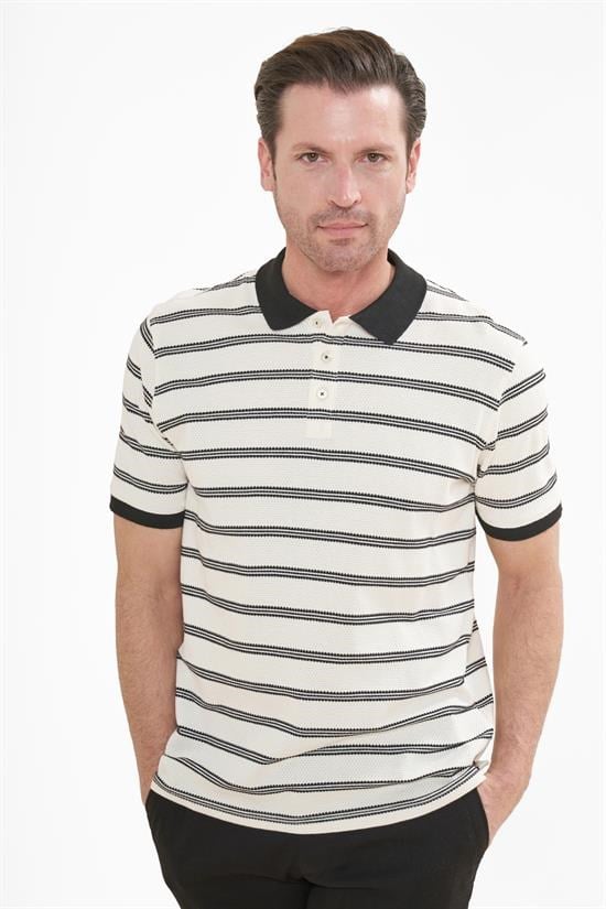 İntersivin  Polo Yaka Siyah Tshirt - SD-09
