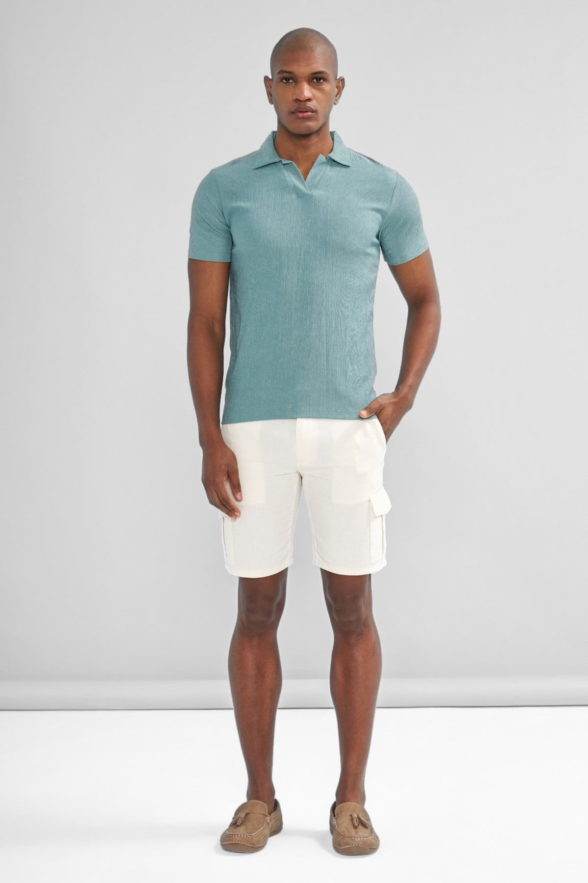 İntersivin Polo Yaka Çağla Tshirt - SVŞ-01