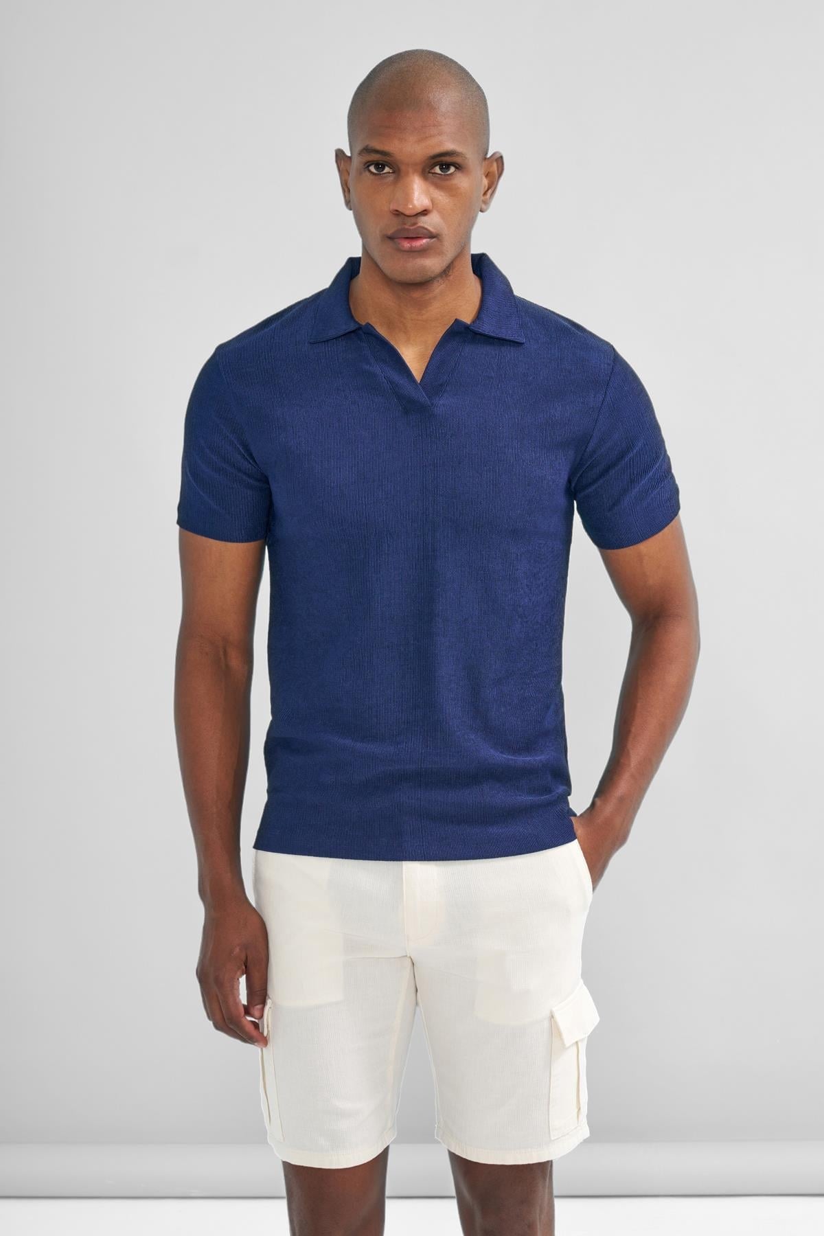 İntersivin Polo Yaka Lacivert Tshirt - SVŞ-01