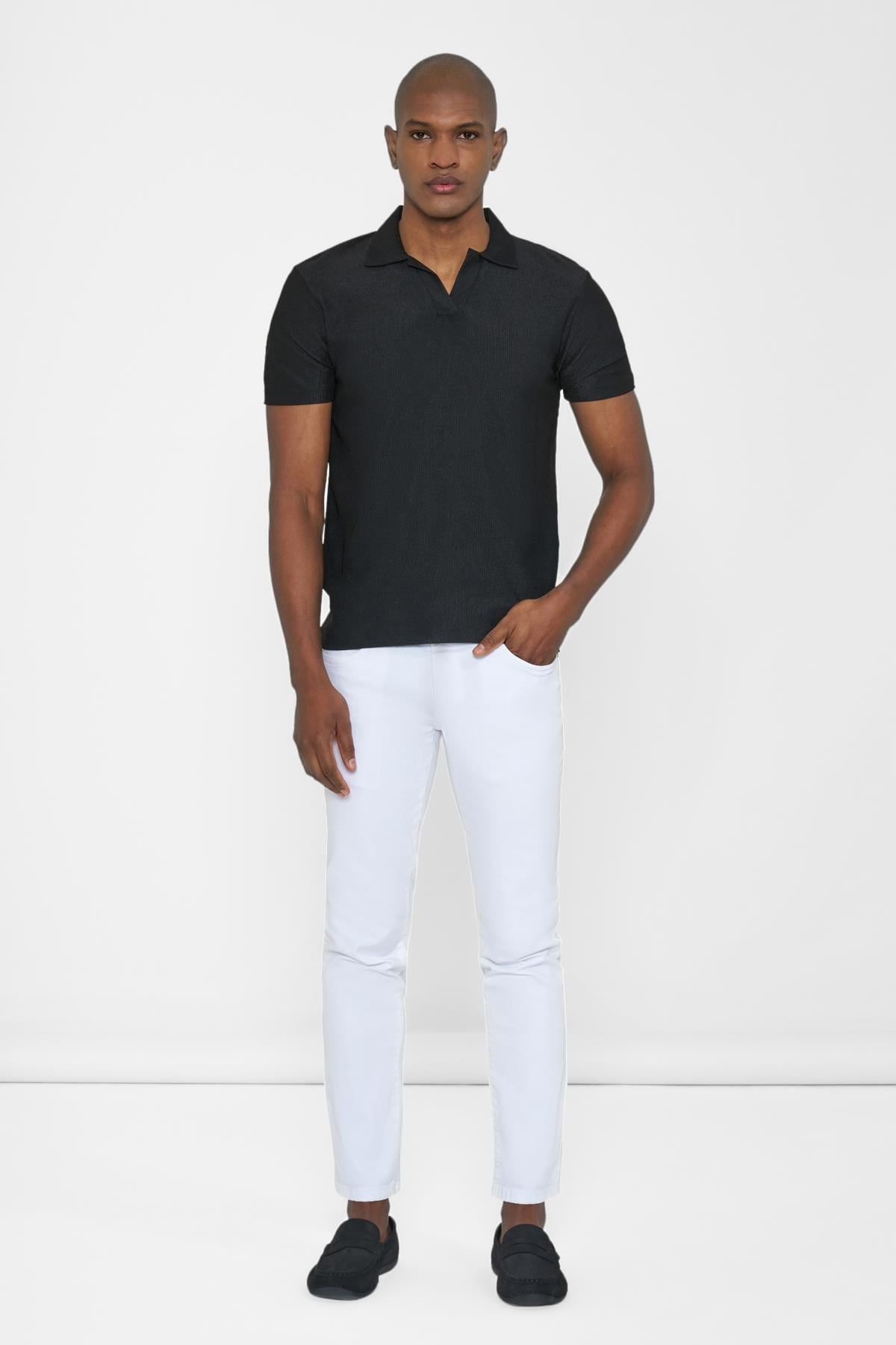 İntersivin Polo Yaka Siyah Tshirt - SVŞ-01