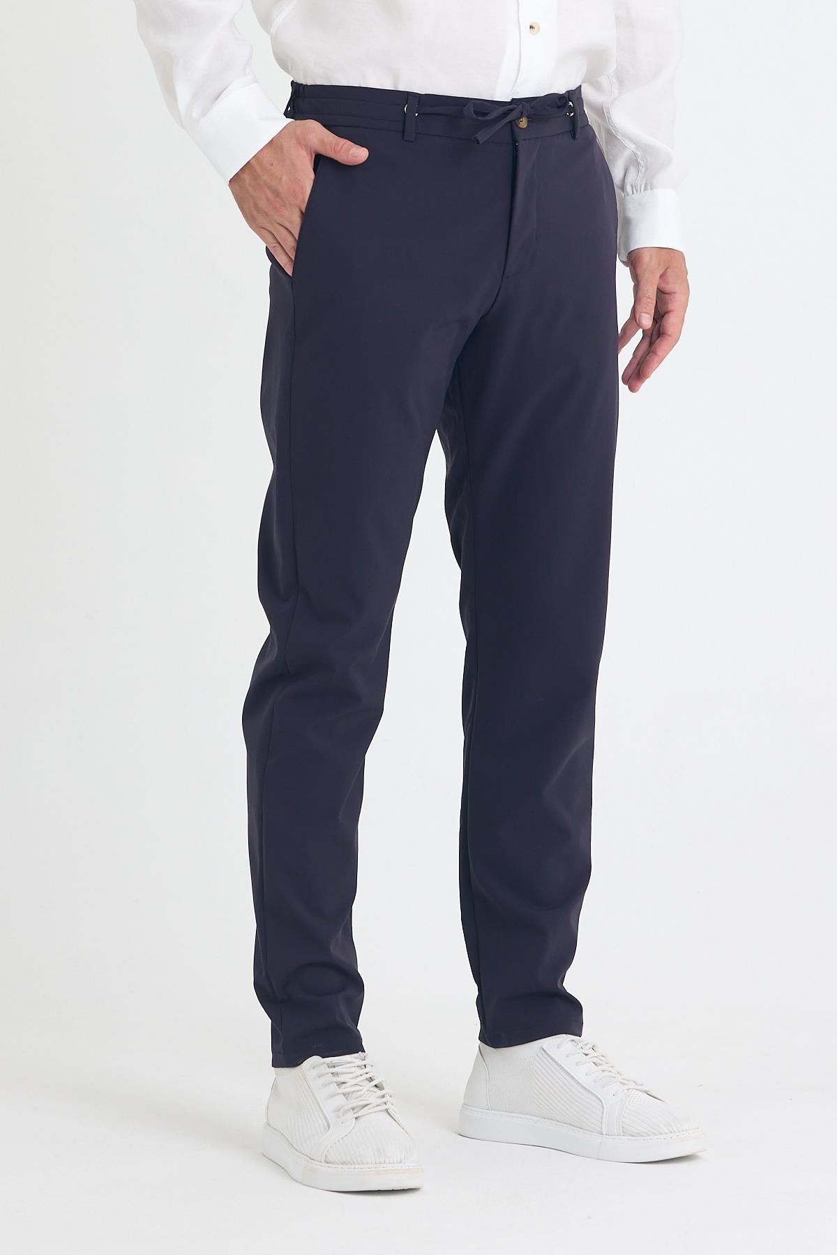 LTF-07 Slim  Fit  Pantolon -Lacivert