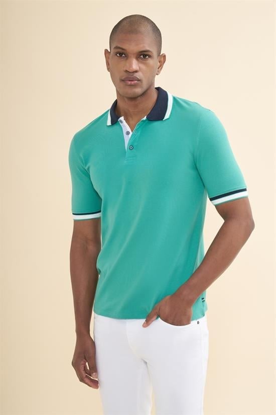 Polo Yaka Mint Tshirt - İBR-01