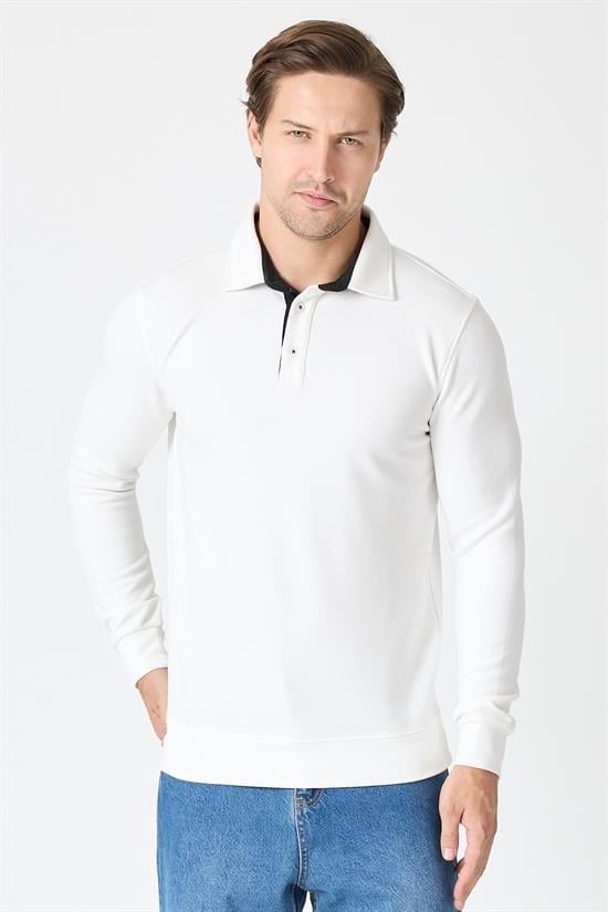 Polo Yaka Sweatshirt