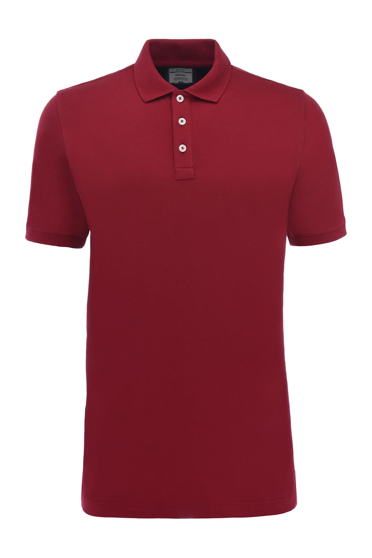 SD-01 Polo Yaka T-Shirt - Bordo