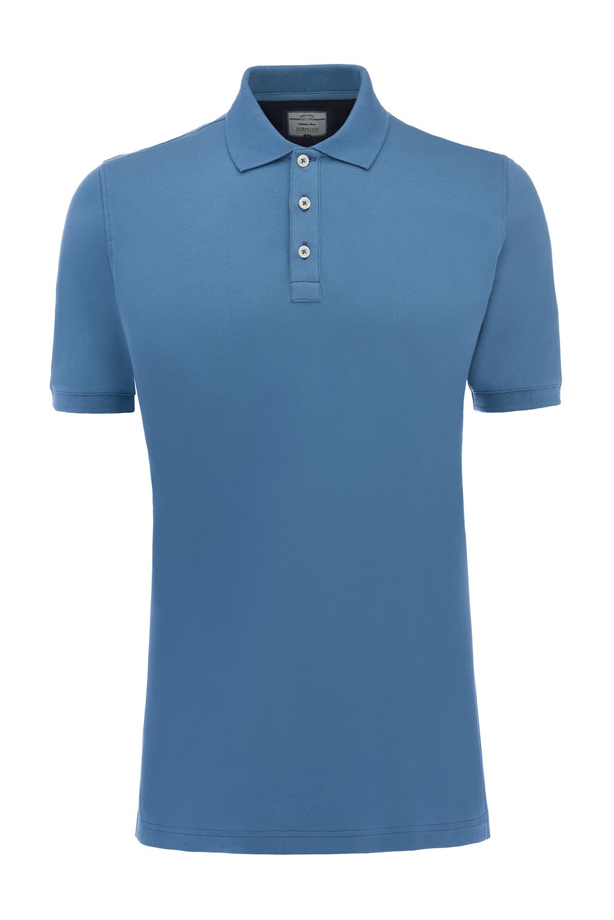 SD-01 Polo Yaka T-Shirt - İndigo