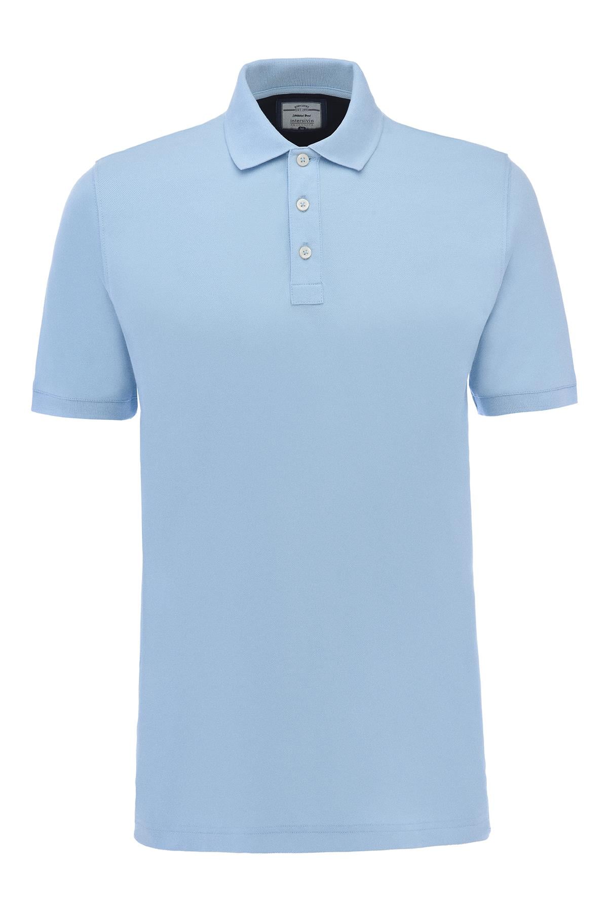 SD-01 Polo Yaka T-Shirt - Mavi