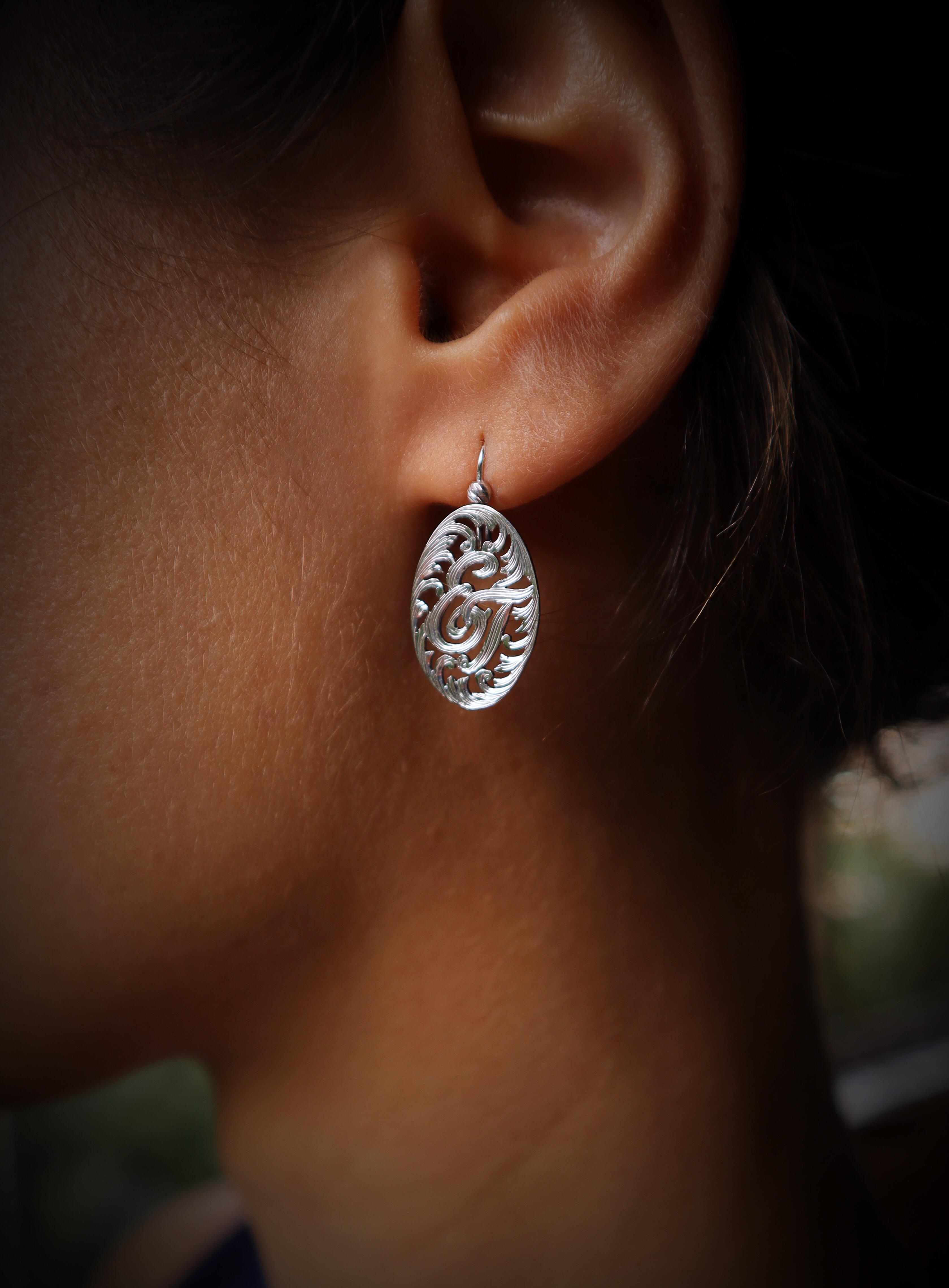 14 Ayar Altın Oval Küpe (ÇİFT)