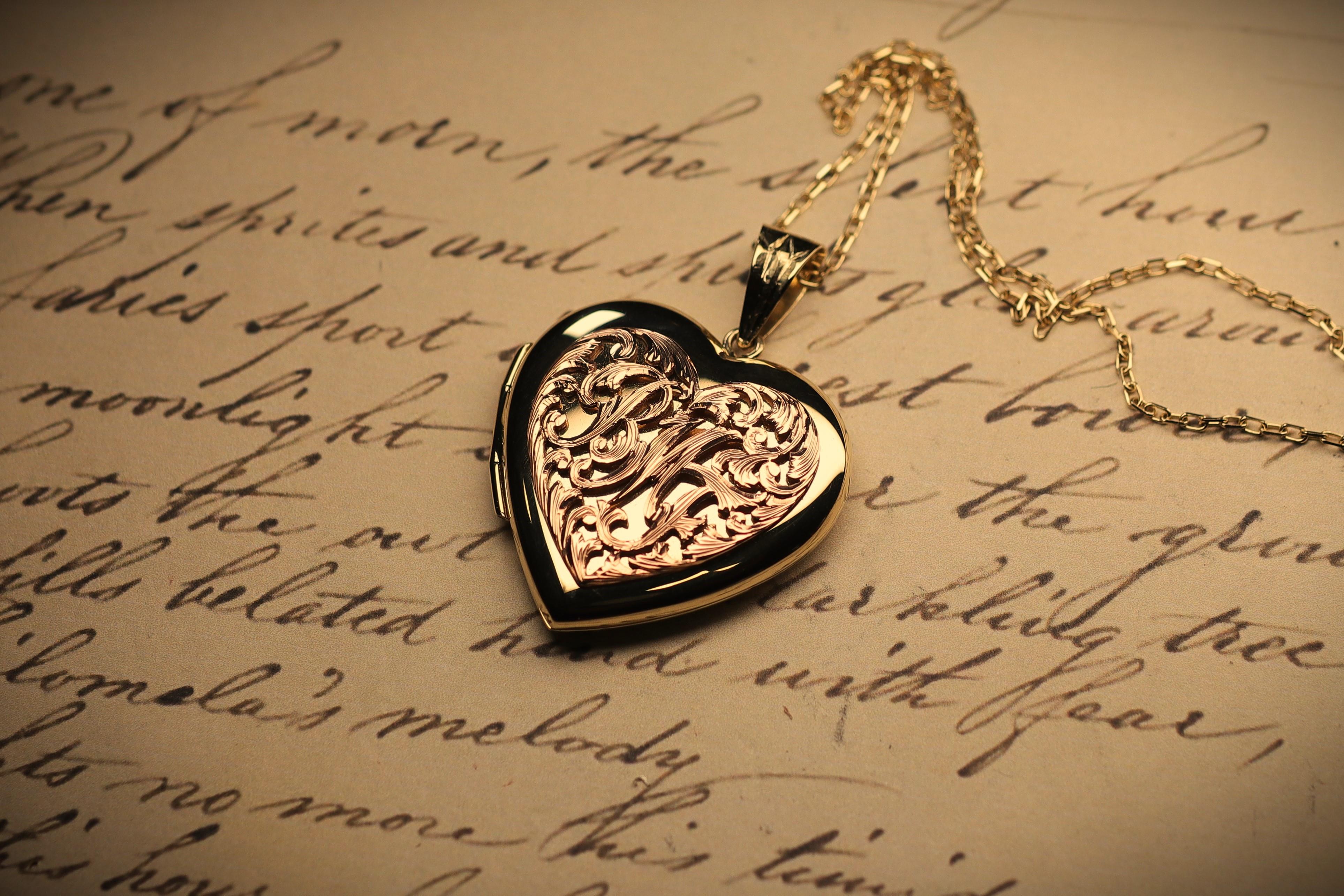 14 Ayar Altın Kapaklı Kalp Kolye Uç