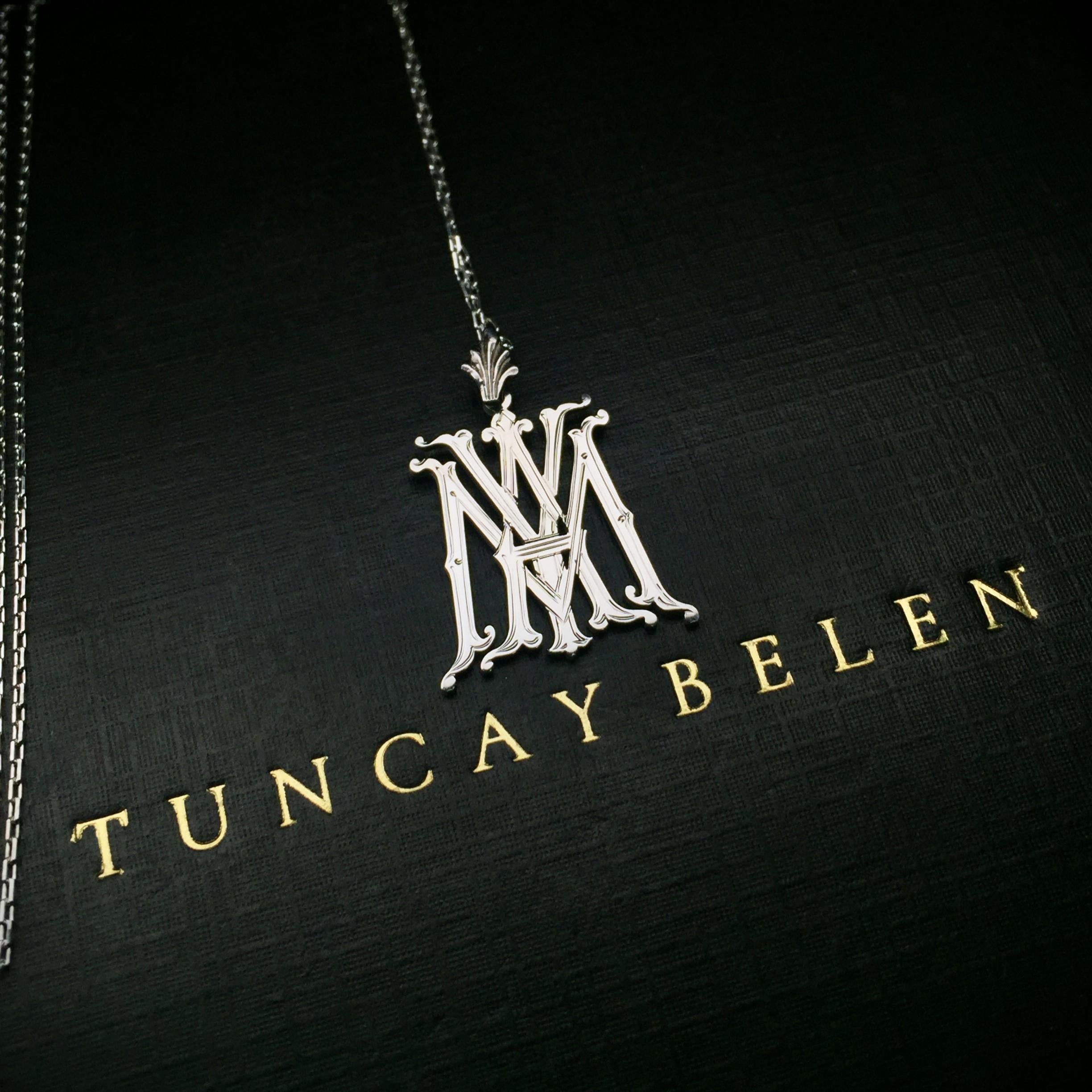 3 Harf Minimonogram Kolye