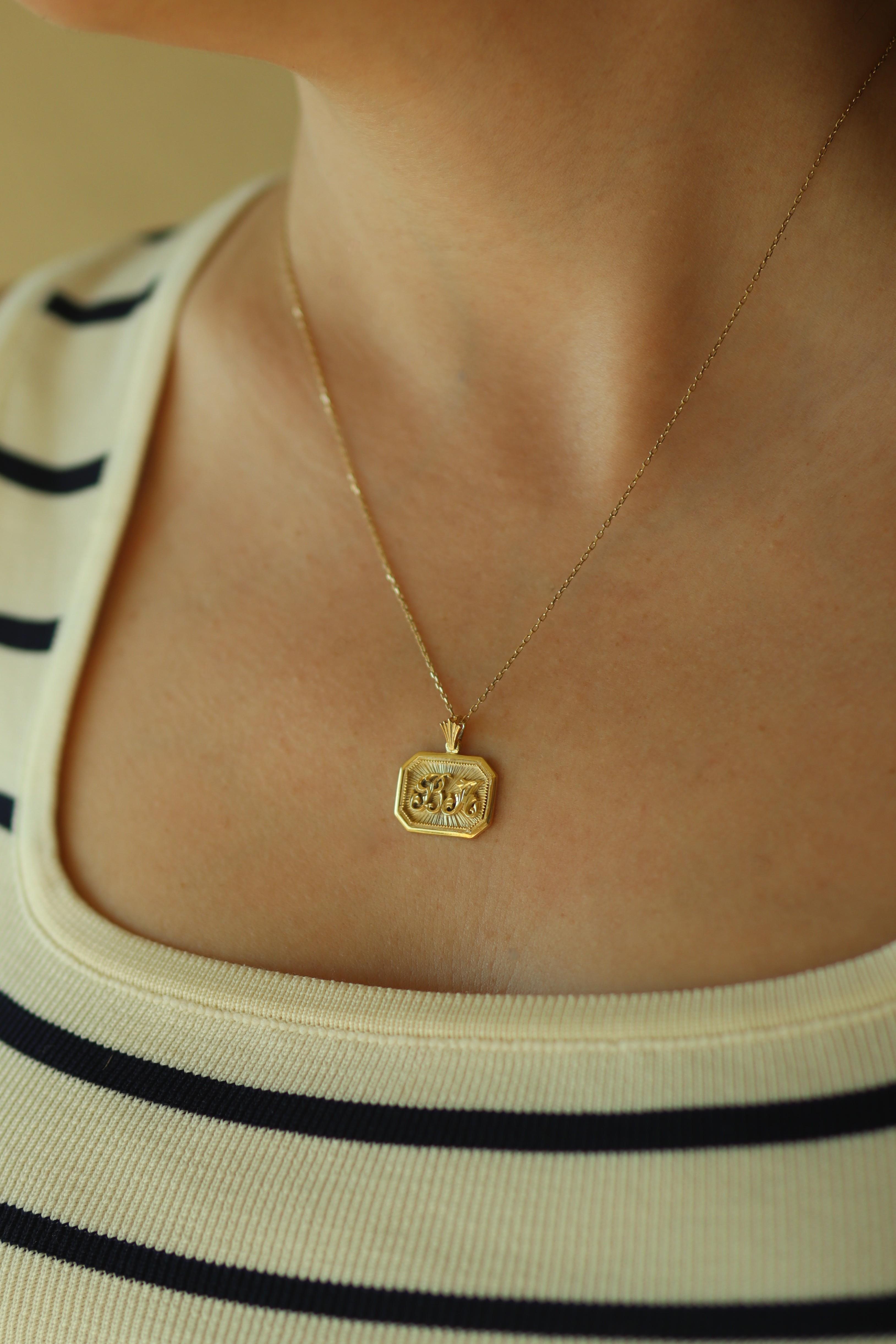 Belen Madalyon Kolye N.8 (14 ayar altın)  