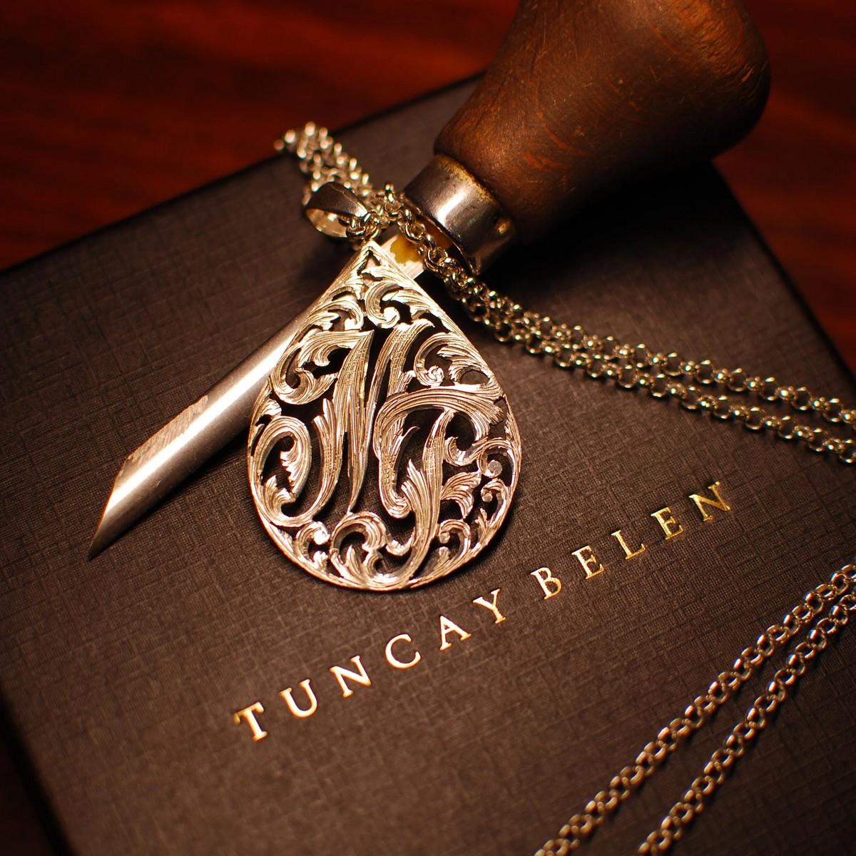 Damla Monogram Kolye