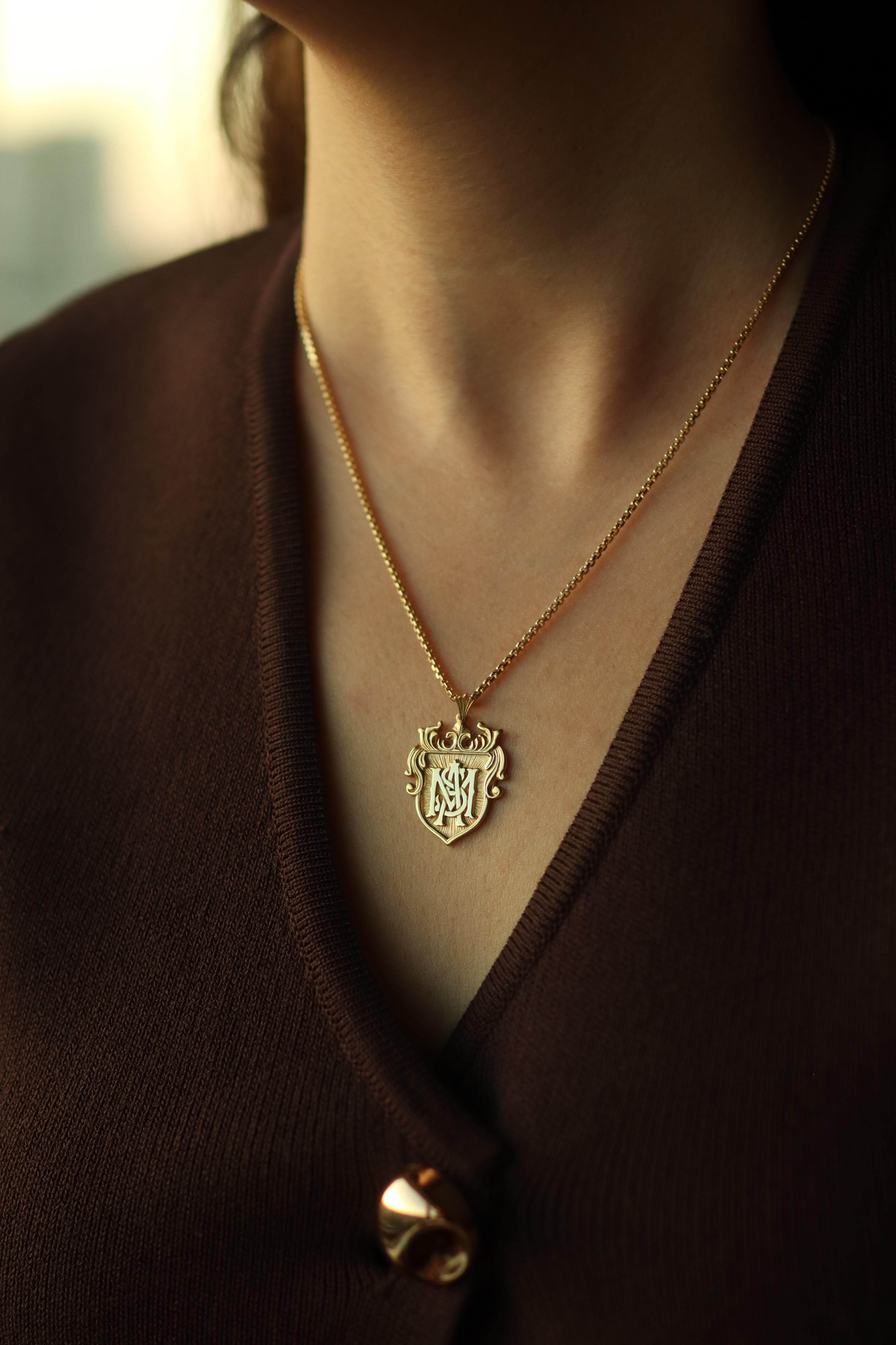 Eleanor Madalyon Kolye (14 Ayar Altın)