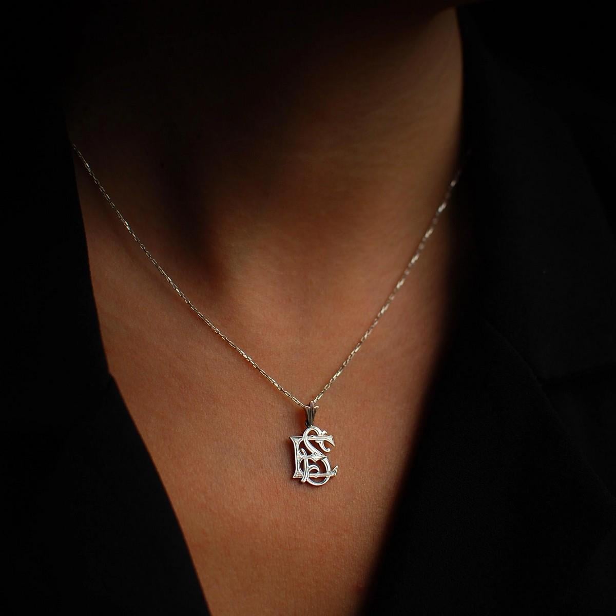 Minimonogram Harf Kolye