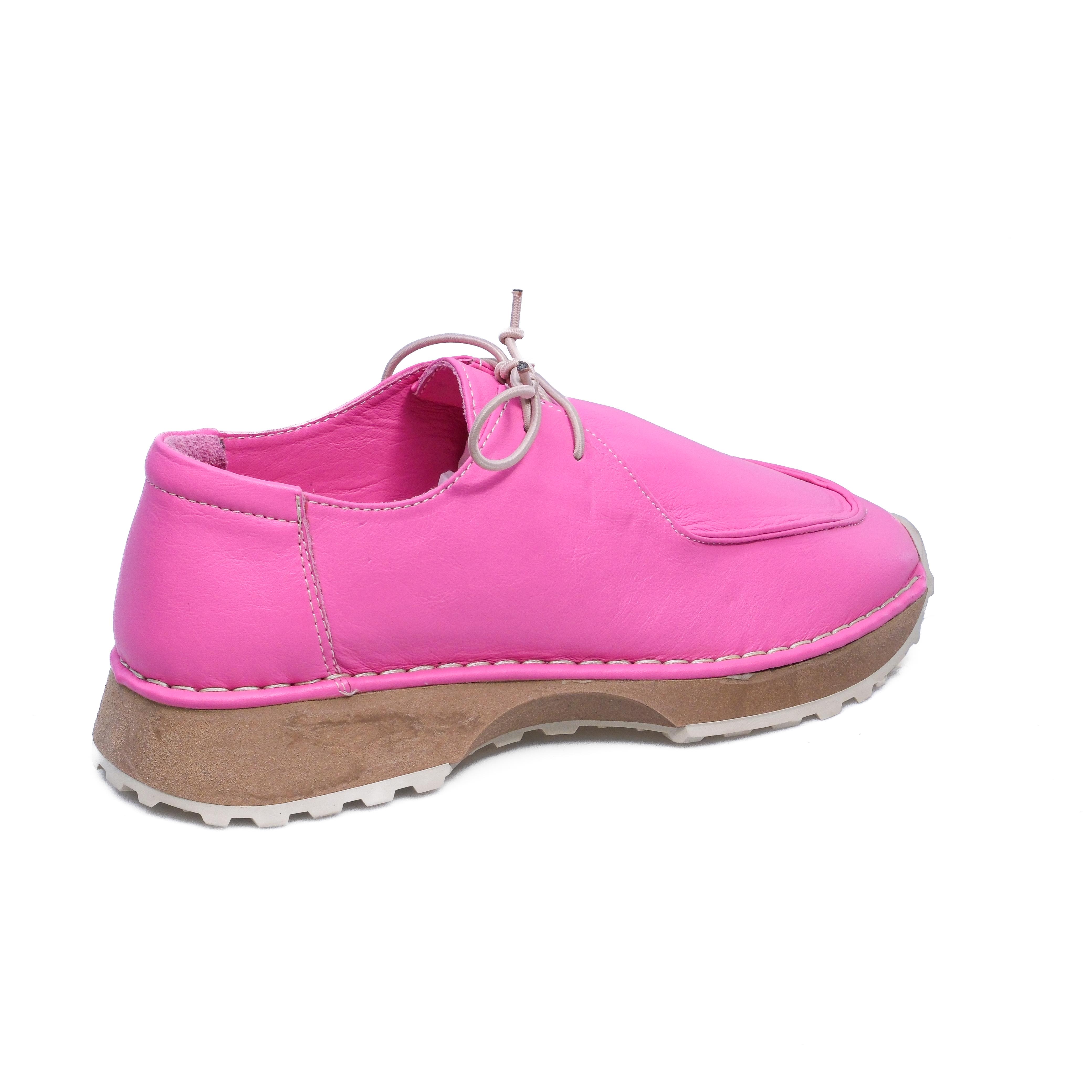 Warpi Hakiki Deri Fuşya Sneaker