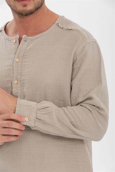 Erkek %100 Pamuklu Gömlek - Konforlu ve Şık Tasarım, Her Mevsim Kullanıma Uygun