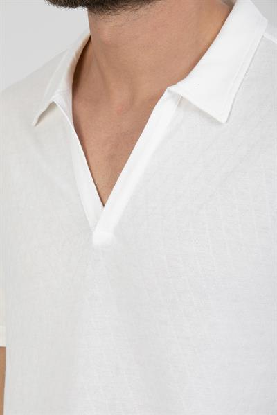 Erkek %100 Pamuk V Yaka T-Shirt - Rahat Kesim, Günlük Kullanım için İdeal