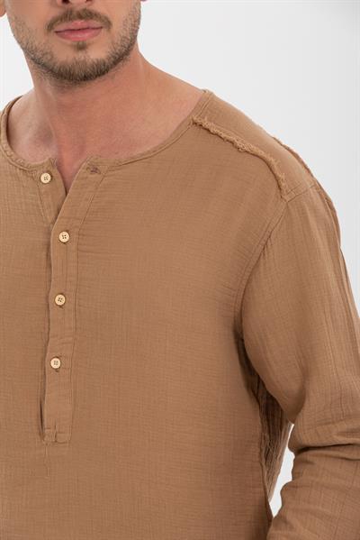 Erkek %100 Pamuklu Gömlek - Konforlu ve Şık Tasarım, Her Mevsim Kullanıma Uygun