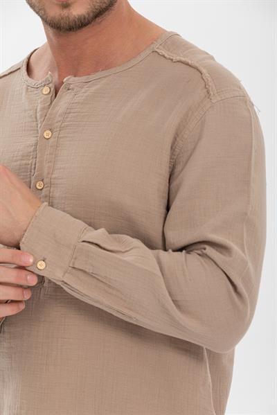 Erkek %100 Pamuklu Gömlek - Konforlu ve Şık Tasarım, Her Mevsim Kullanıma Uygun