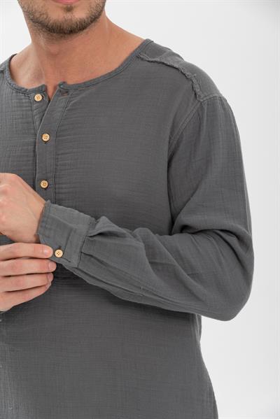 Erkek %100 Pamuklu Gömlek - Konforlu ve Şık Tasarım, Her Mevsim Kullanıma Uygun