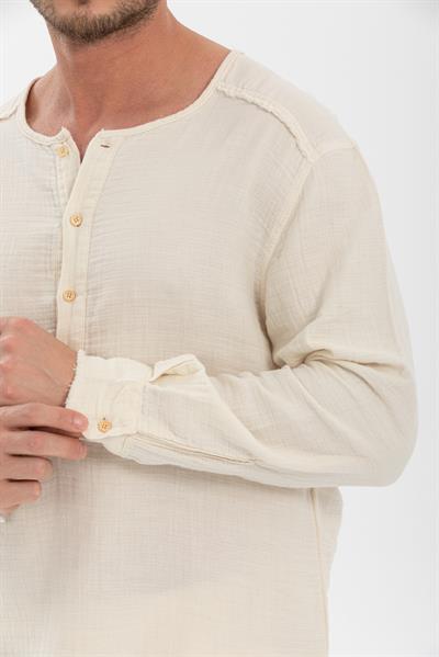 Erkek %100 Pamuklu Gömlek - Konforlu ve Şık Tasarım, Her Mevsim Kullanıma Uygun