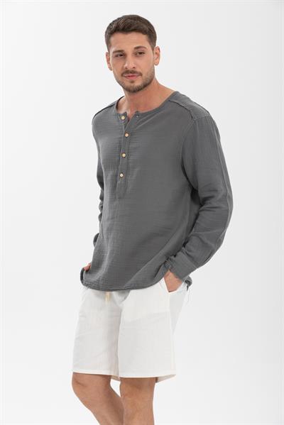 Erkek %100 Pamuklu Gömlek - Konforlu ve Şık Tasarım, Her Mevsim Kullanıma Uygun