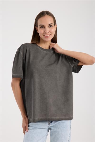 T-ShirtMiss Boleyn%100 Pamuk Kadın Oversize T-Shirt Şık ve Rahat Giyim