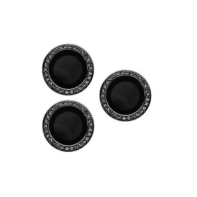 iPhone Taşlı Kamera Koruma Lensi - Siyah