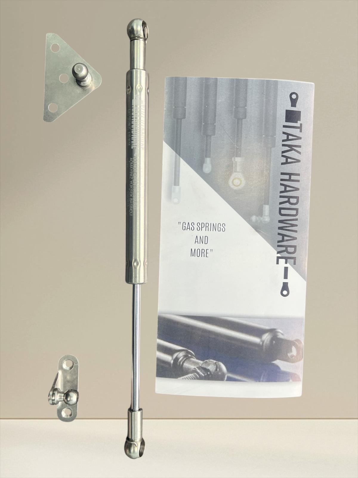 Paslanmaz Gazlı Amortisör Seti Boy 280mm 150n Tekne Ve Karavan