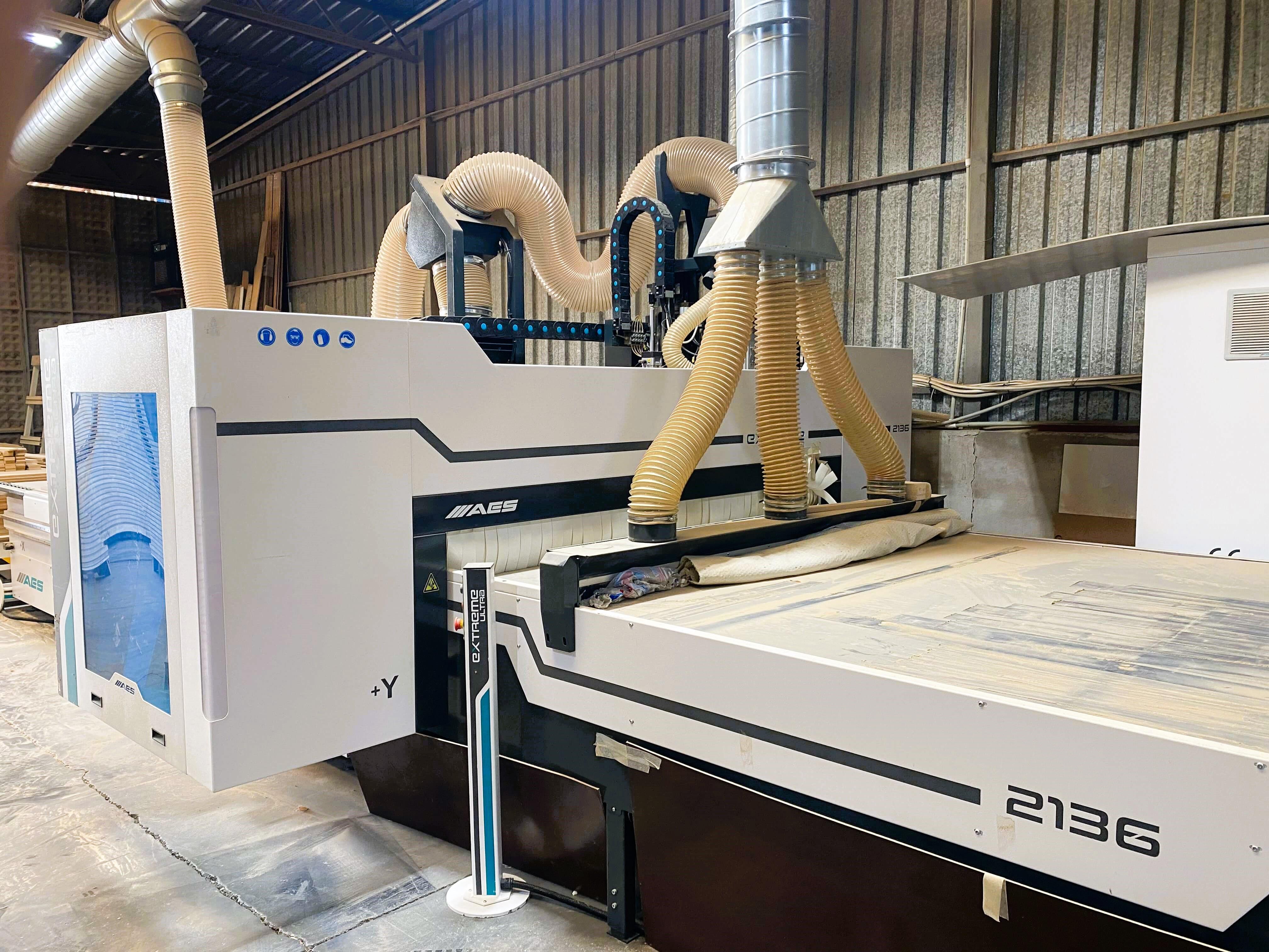 AES Extreme 2136 Ultra Line Yüklemeli Boşaltmalı Düz Tabla Cnc (2021)
