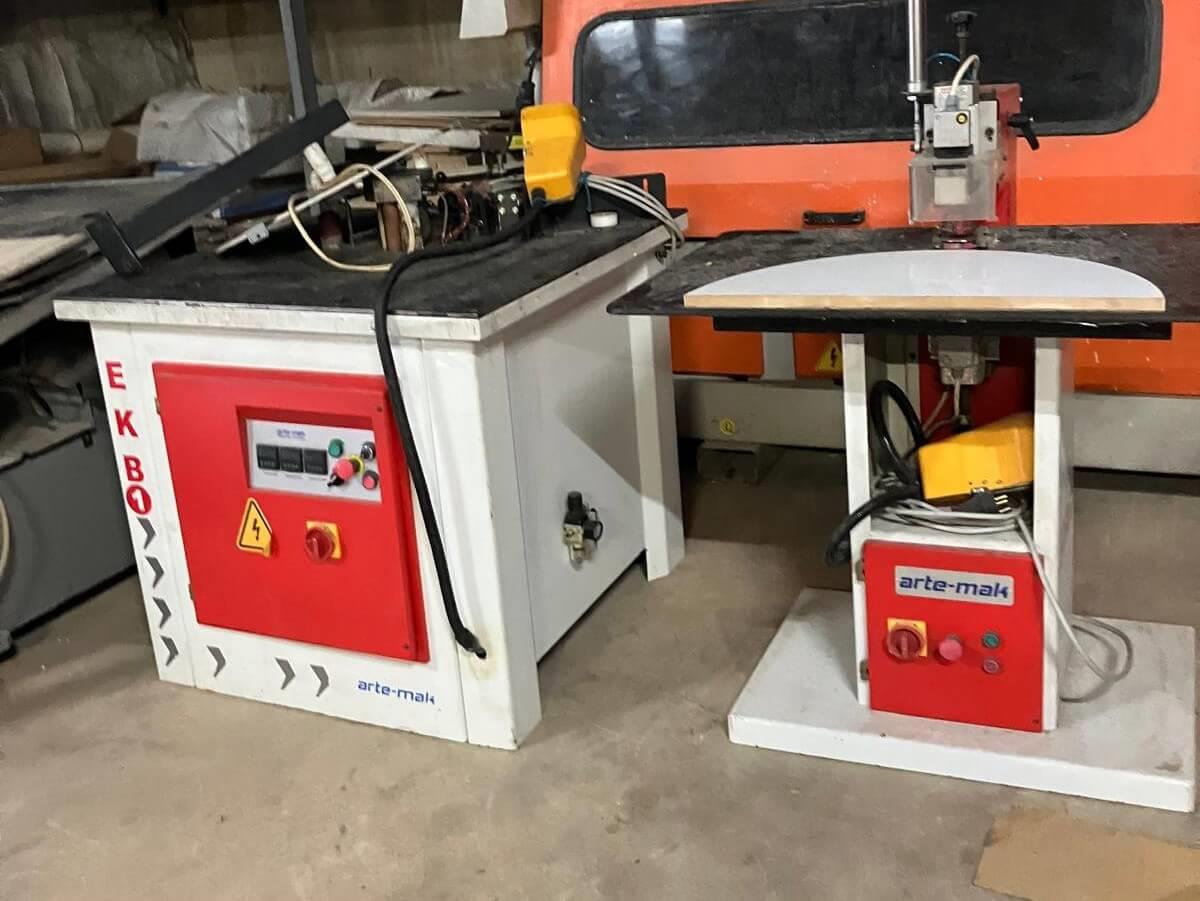 Artemak Eğri Kenar Yapıştırma ve Temizleme Makinesi