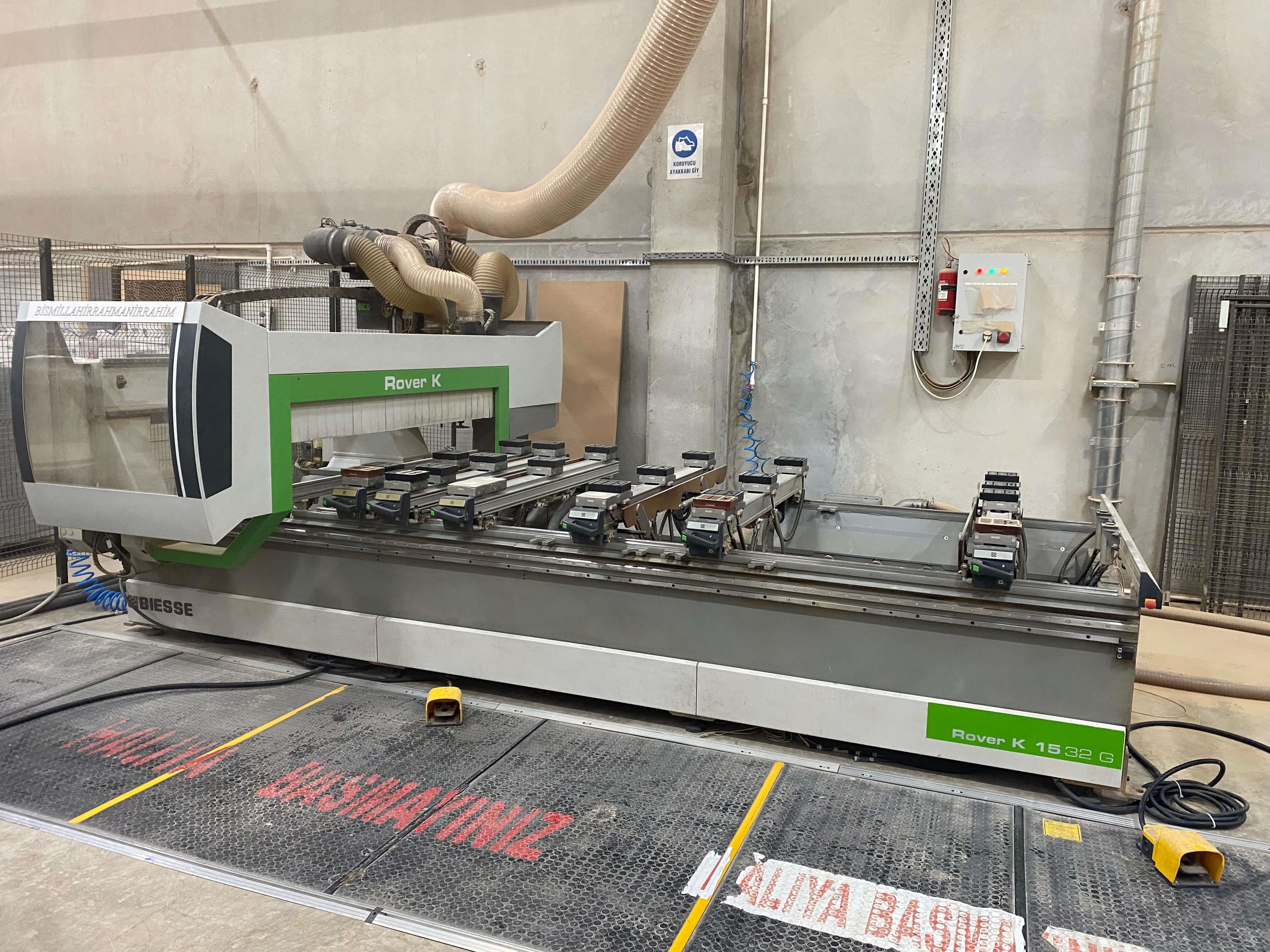 Biesse Rover K 1532 G Çift Taraflı Yatay Kapı Frezeli Cnc Makinesi (2014)