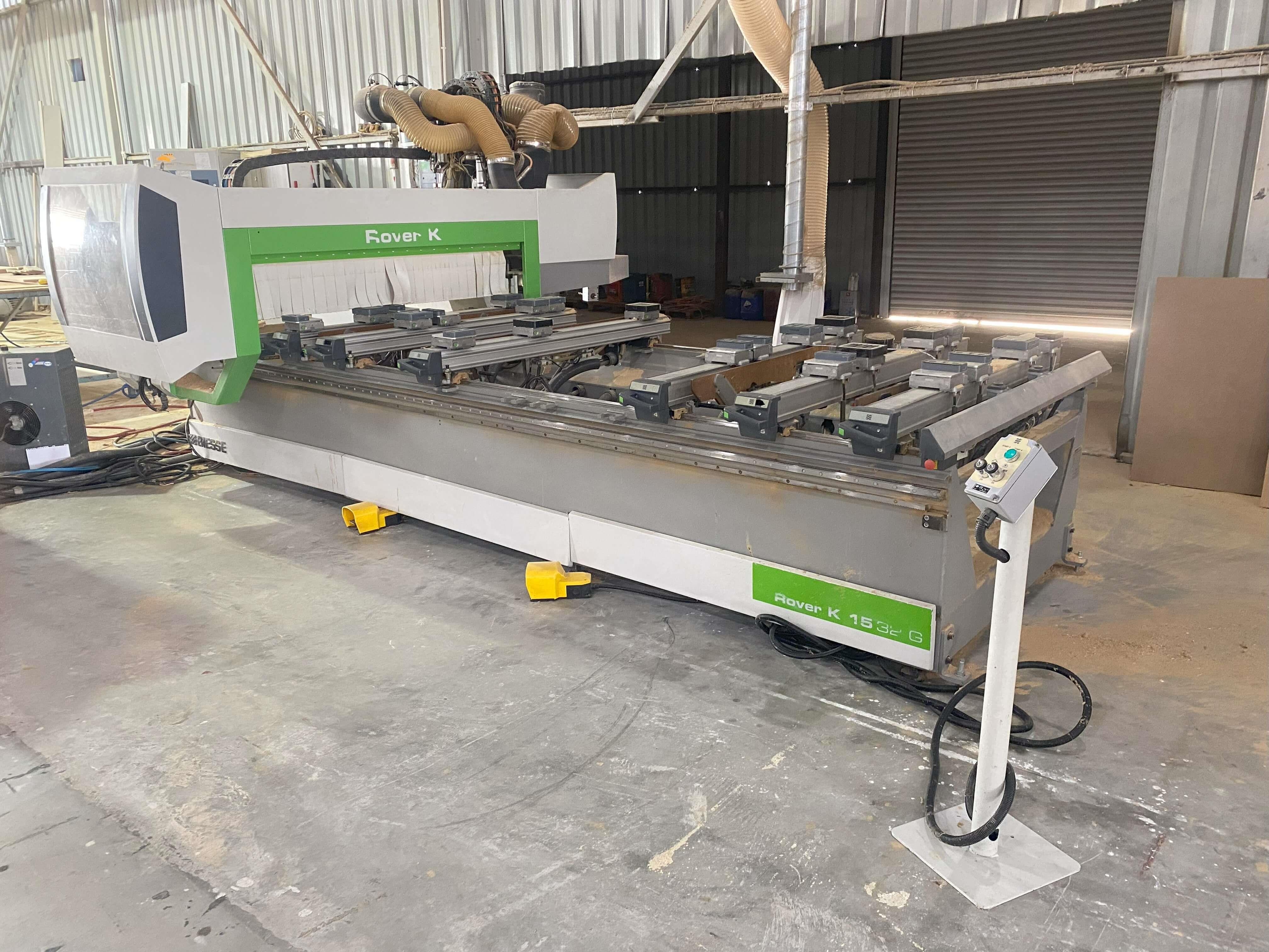 Biesse Rover K 1532 G Çift Taraflı Yatay Kapı Frezeli Cnc Makinesi (2013)