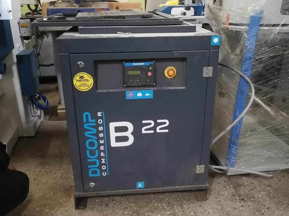 Ducomp 22 Kw/30 Hp. Kompresör, Kurutucu, Hava Tankı Takım Makine (2022)