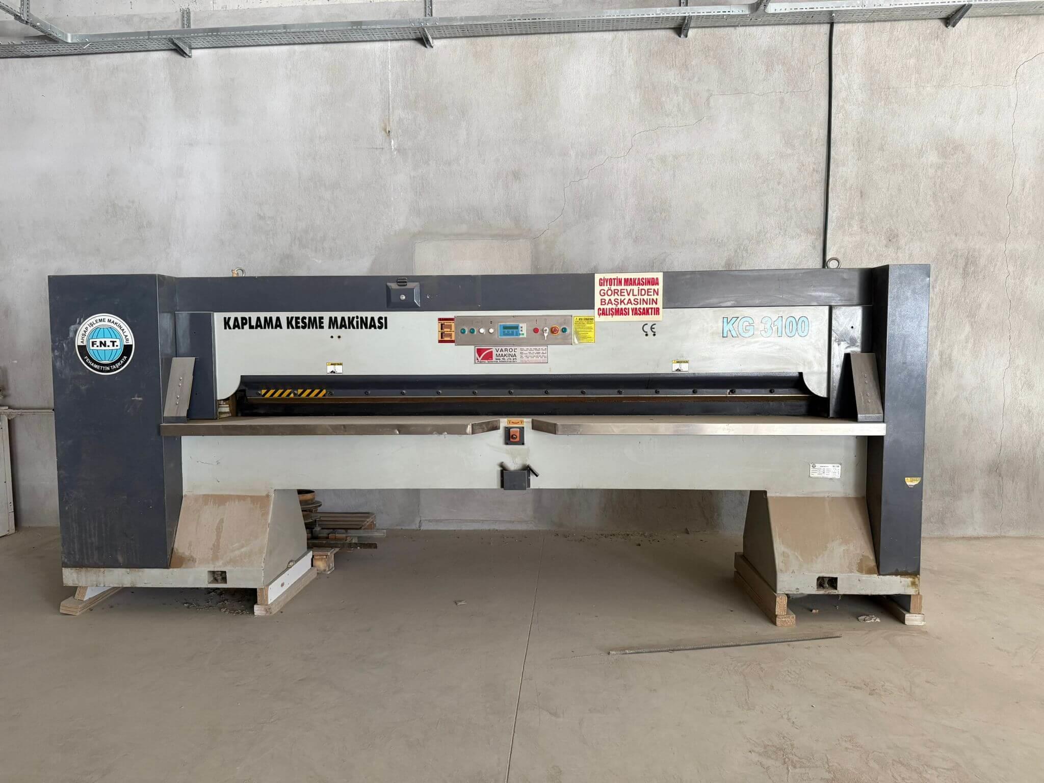 Fnt Kg 3100 Kaplama Kesim Makinası (2013)