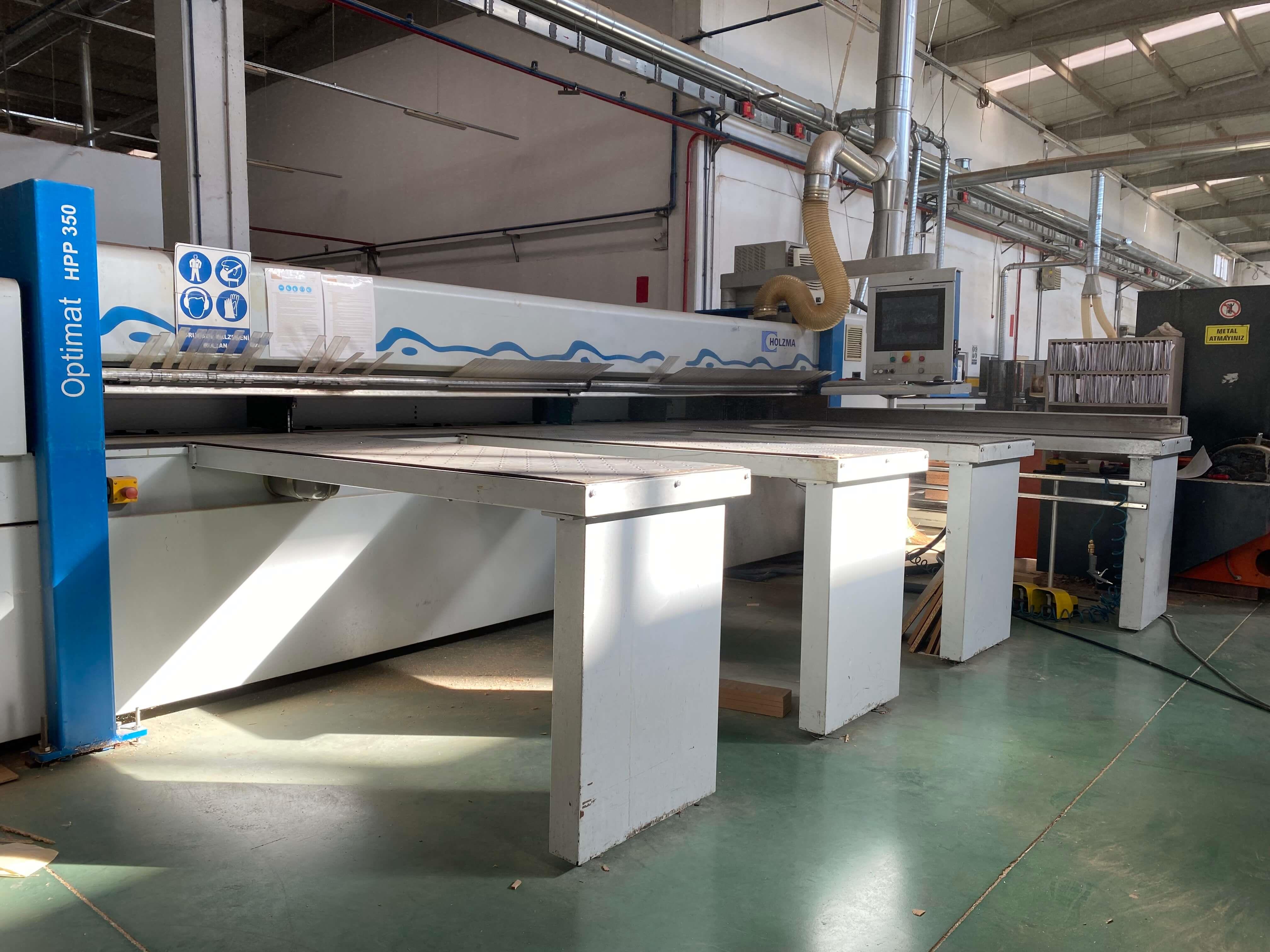 Holzma Optimat Hpp 350 / 43 / 43 Önden Yüklemeli Panel Ebatlama Makinesi (2005) 