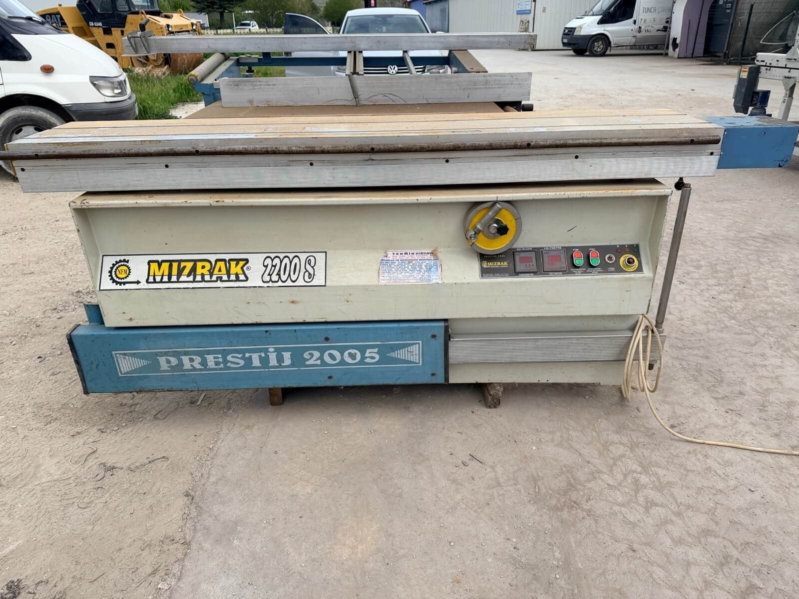 MIZRAK Prestij 2200 S Çizicili Yatar Daire Kesim Makinesi (2005)