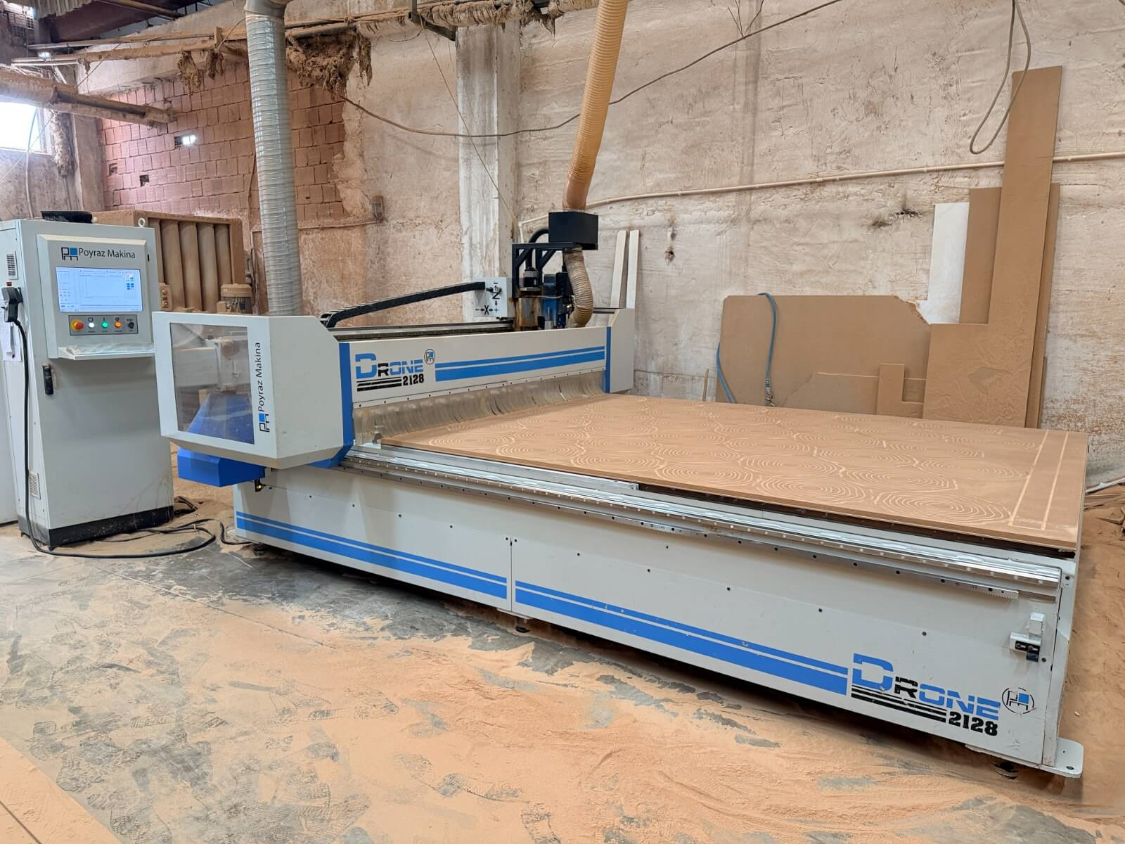 POYRAZ MAKİNA Drone 2128 Düz Tabla Cnc Makinesi (2021)