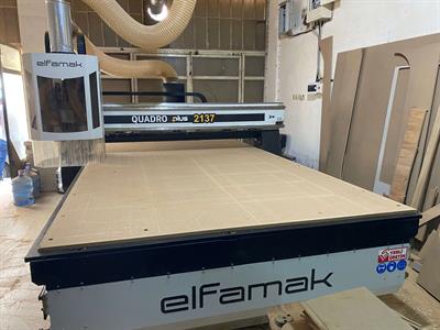 Elfamak Quadro 2137 Süpürmeli Düz Tabla Router Cnc Makinesi (2023)