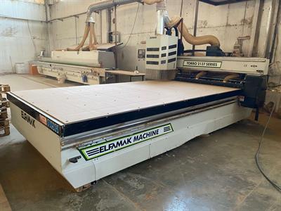 Elfamak Torro 2137 Düz Tabla Cnc Router Süpürmeli Makine (2020)