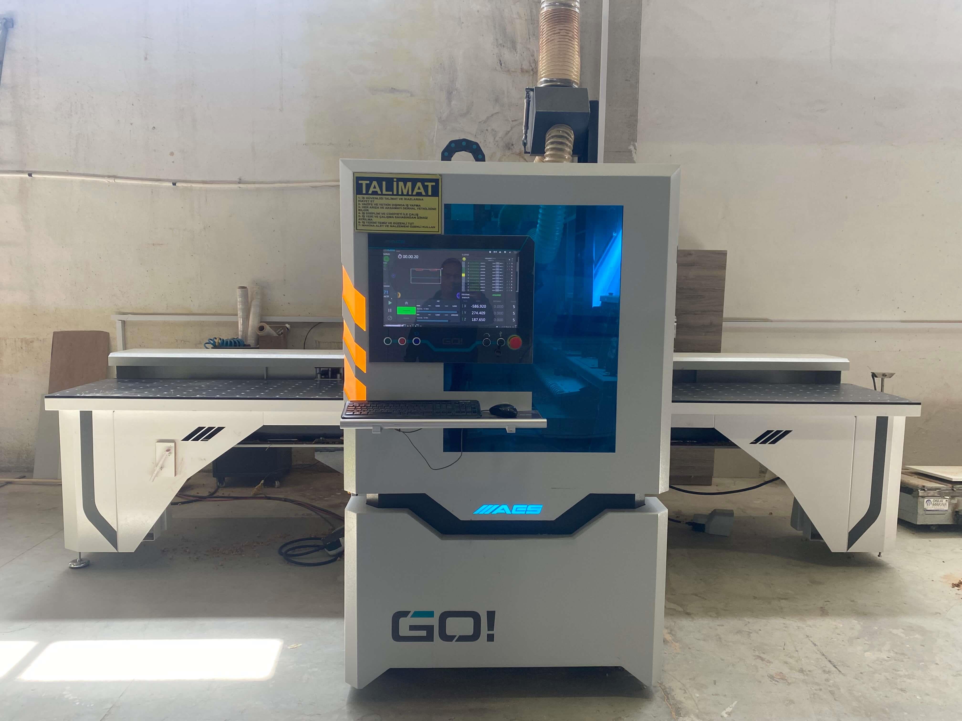 Aes Go 1300 M Frezeli Cnc Delik Makinesi (2021)