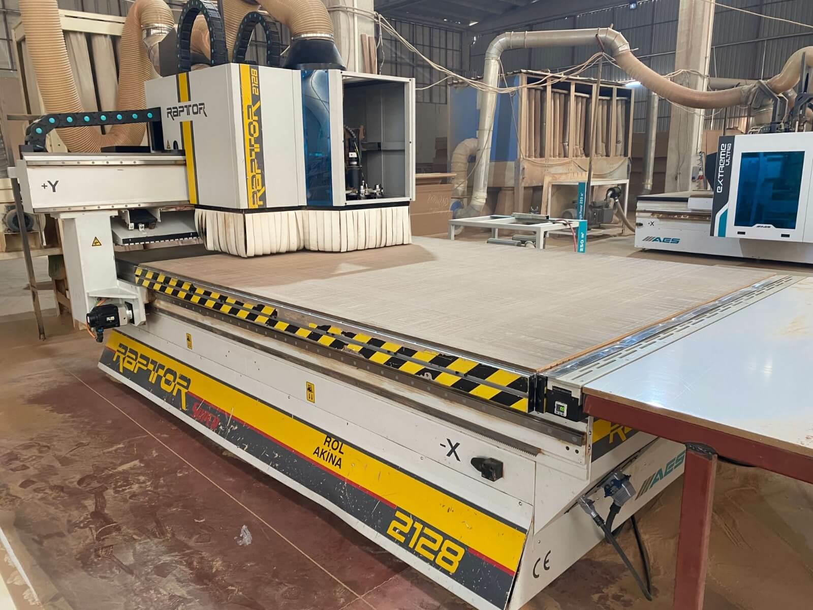Aes Raptor 2128 Düz Tabla Cnc Makinesi (2018)