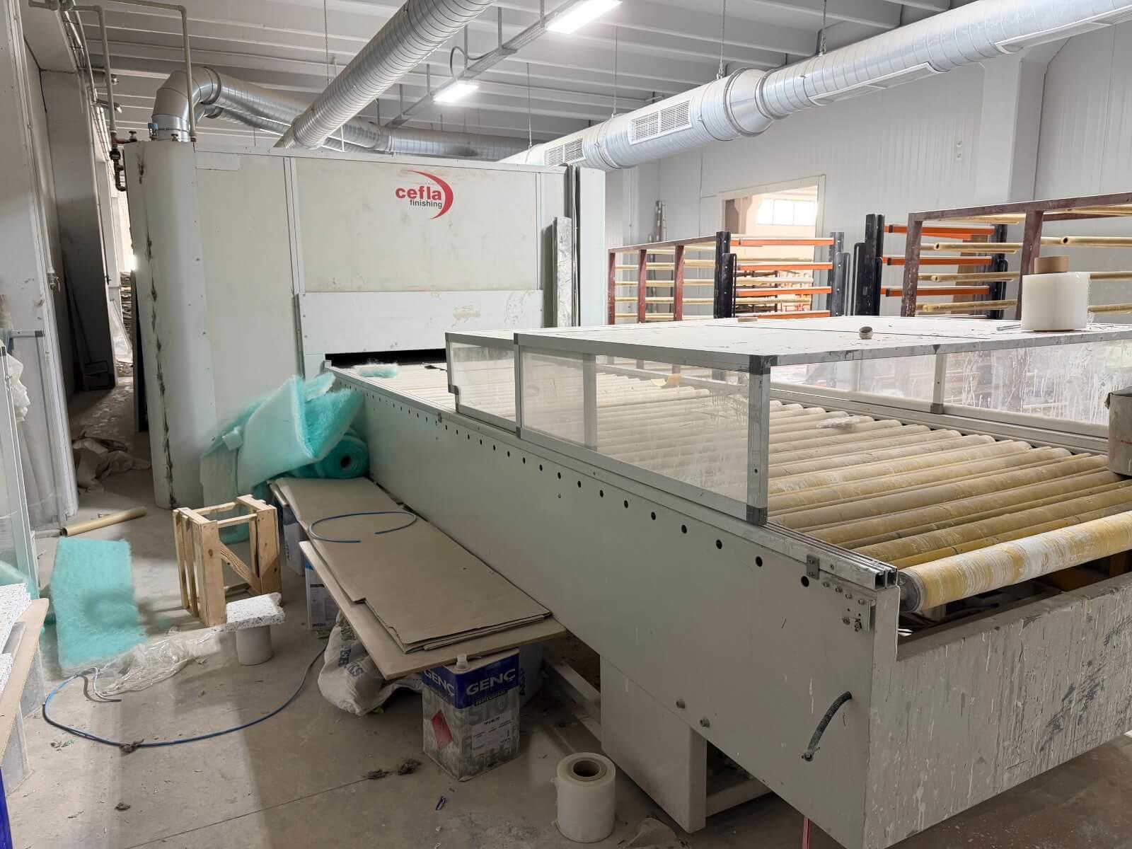 Cefla Easy 2000/D Boya Atım ve Kurutma Fırın Hat Makinesi (2006)