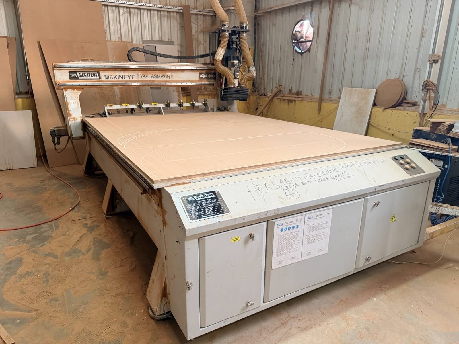 MEGATRON 2128 Düz Tabla Cnc Makinesi (2016)