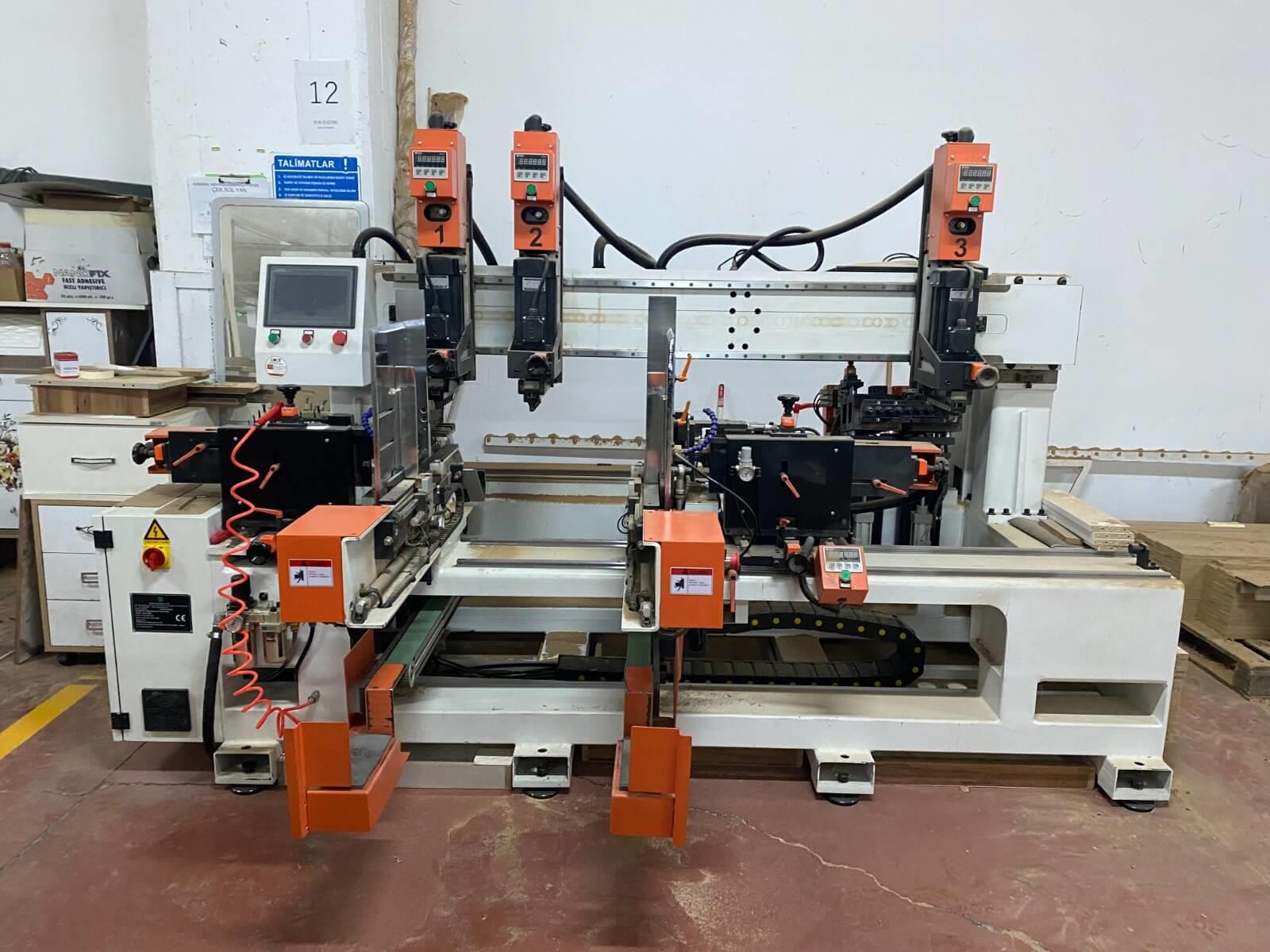 Nanxing NDA 232 Cnc Kontrollü Dar Parça Komidin Şifonyer Delik Makinesi (2021)