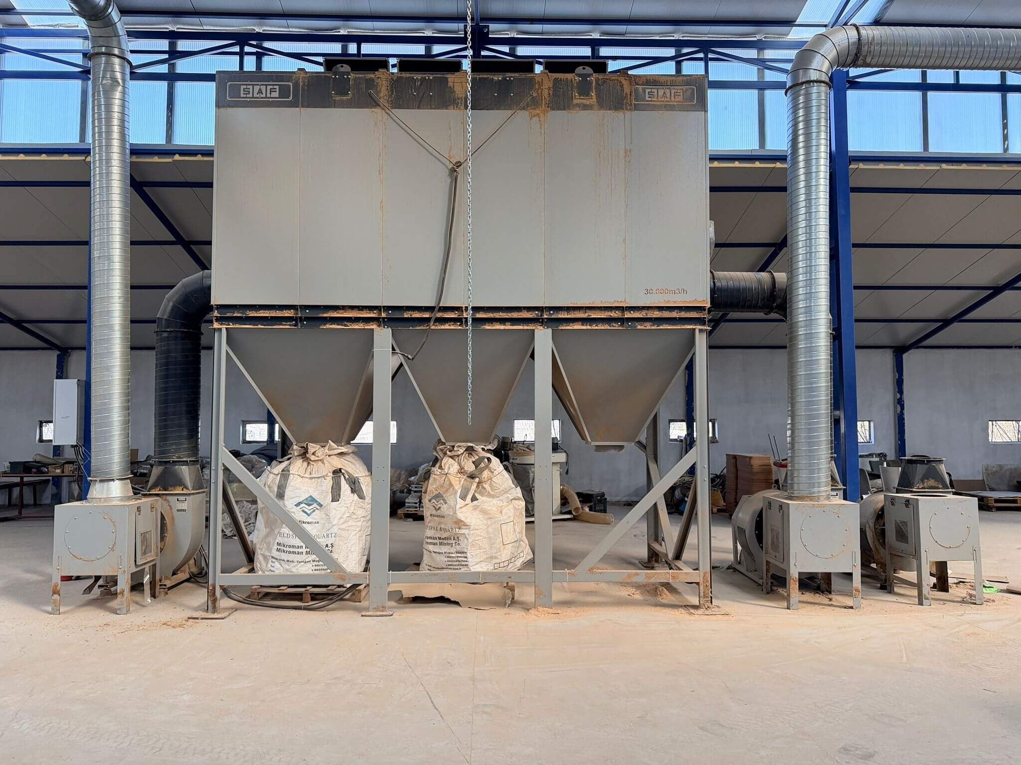 SAFTEKNIK 30.000 M3 3 Motorlu Toz Emme Sistemi (2022)