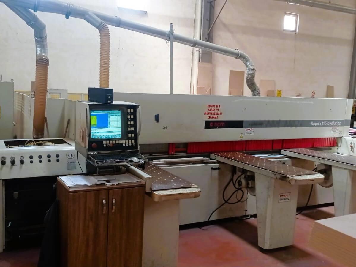 Scm Sigma 115 Önden Yüklemeli Panel Ebatlama Makinesi (2000)