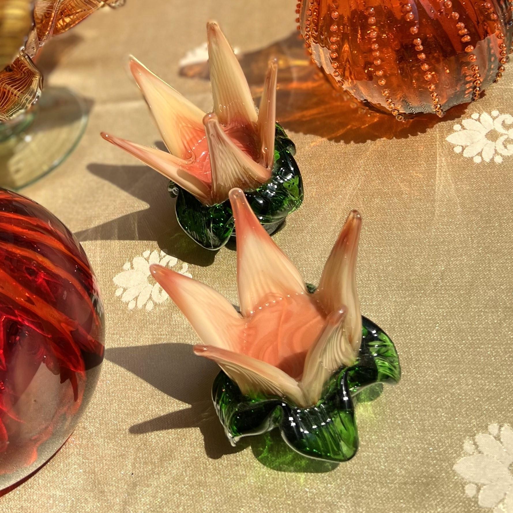 Nilüfer Model Cam Şamdan Mumluk