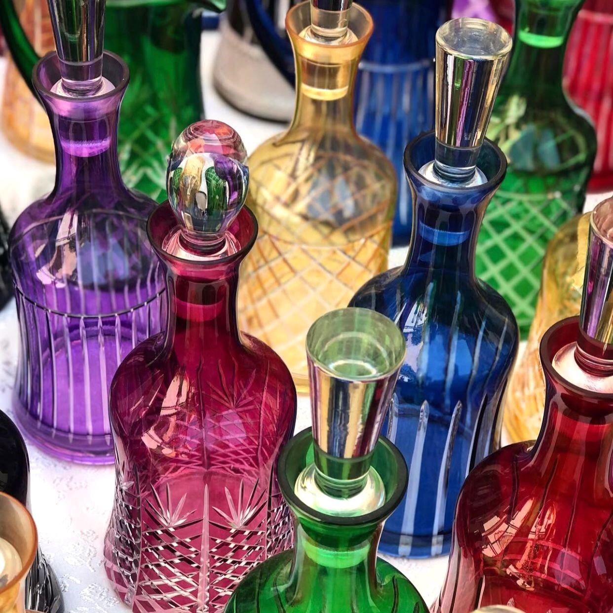 Bohemia Crystal Renkli Desenli Karaf