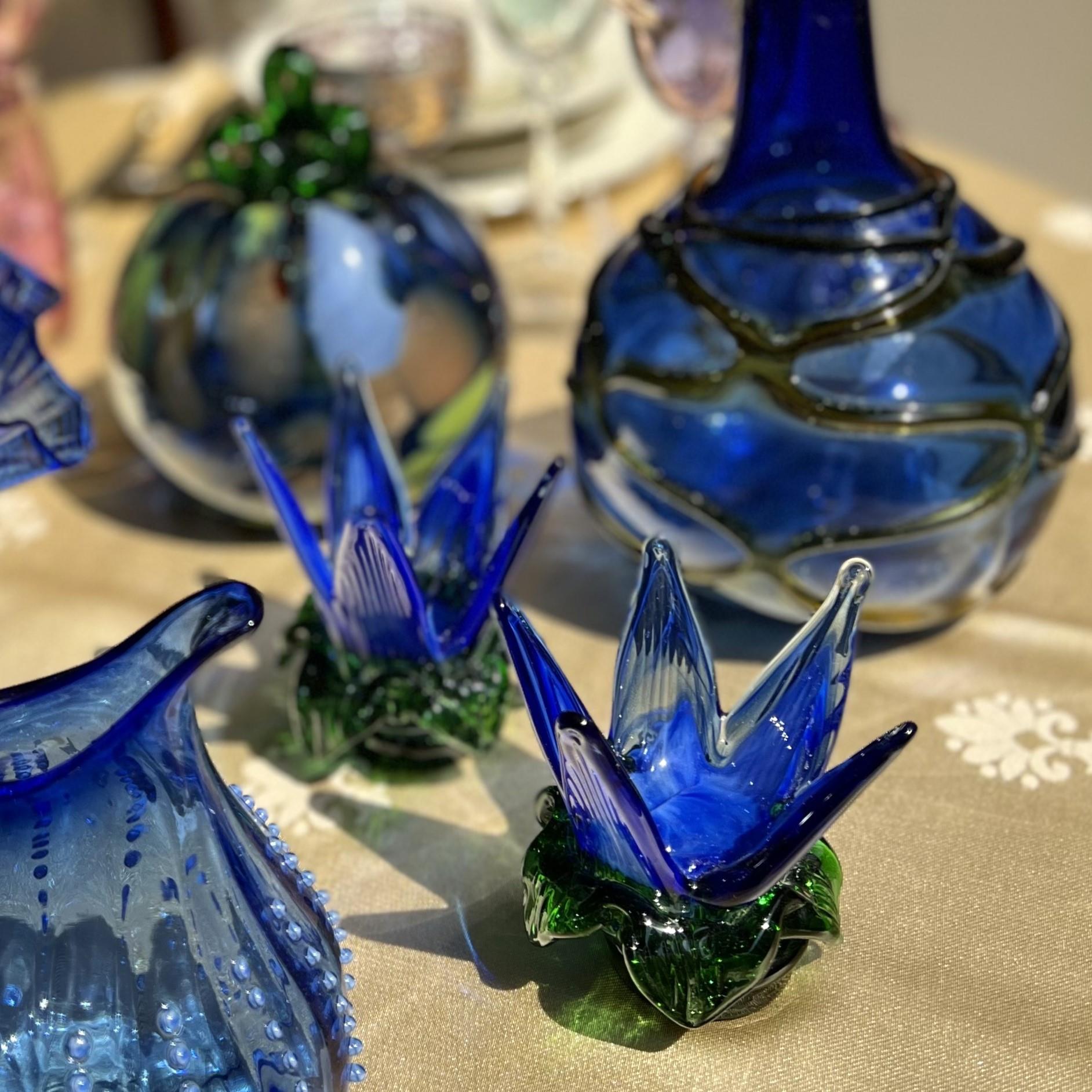 Nilüfer Model Cam Şamdan Mumluk