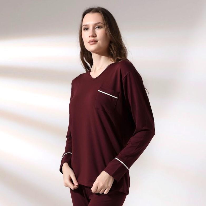 Kadın Uzun Kollu Pijama Takımı